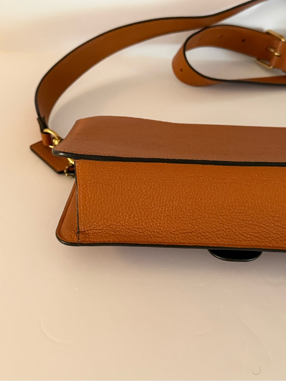 Coach Tabby 26 Hazelnut Leather Crossbody Bag C3888 Missing Shoulder Strap - Picture 11 of 16